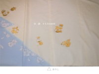 京都　村山刺繍　「松皮取りに辻が花」附下　田村屋